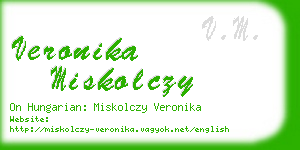 veronika miskolczy business card